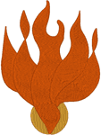 Machine Embroidery Design: Descending Holy Spirit Flame #2