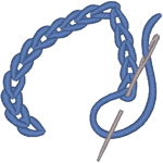 Chain Stitch Design Embroidery Design