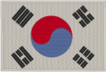South Korean Flag Embroidery Design