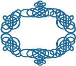 Scroll Frame #2 Embroidery Design