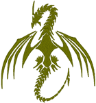 Winged Dragon of Bones Embroidery Design