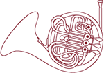 Machine Embroidery Designs: Redwork French Horn