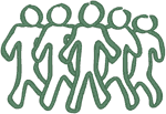 Teamwork Logo Embroidery Design