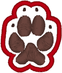 Dog Paw Print #1 Embroidery Design