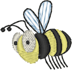 Little Bee Embroidery Design