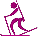 Biathlon Pictogram  Embroidery Design