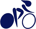Track Cycling Pictogram Embroidery Design