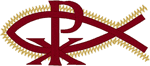 Chi Rho with Fish #2 Embroidery Design
