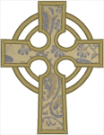 Celtic Cross Applique Embroidery Design