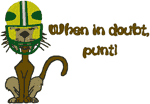Football Cat Embroidery Design