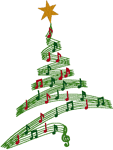 Musical Tree Embroidery Design