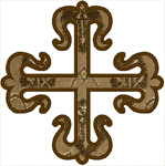 Fleury Cross Applique Embroidery Design