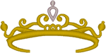Golden Crown #2 Embroidery Design