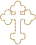 Budded Cross Outline #1 Embroidery Design