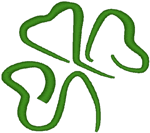 Irish Shamrock #4 Embroidery Design