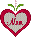 Mum Embroidery Design