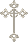 Machine Embroidery Design: Ecclesiastical Cross 1