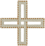 Interlaced Cross Embroidery Design