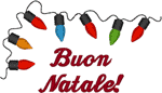 Merry Christmas in Italian Embroidery Design