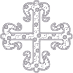 Religious Machine Embroidery Designs: Fleury Cross