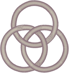 Trinity Circles Embroidery Design