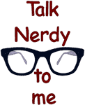 Talk Nerdy Embroidery Design