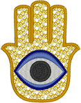 Hamsa - Hand of Fatima Embroidery Design