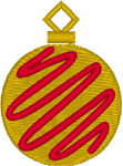 Christmas Globe Ornament Embroidery Design
