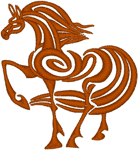 Tribal Horse 1 Embroidery Design