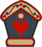 Little Birdhouse #2 Embroidery Design