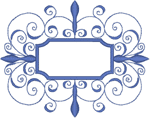 Machine Embroidery Design: Ornate Frame #2
