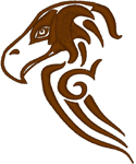 Hawk's Head Embroidery Design