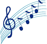 Musical Notes #2 Embroidery Design