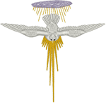 Machine Embroidery Design: Baptismal Descending Dove