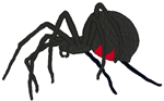 Black Widow Spider Embroidery Design