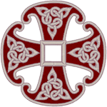 Canterbury Cross with Celtic Knots Embroidery Design