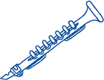 Redwork Clarinet Embroidery Design