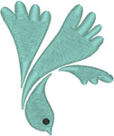 Descending Holy Spirit Dove Embroidery Design