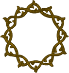 Mega Crown of Thorns #4 Embroidery Design