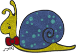 Snail Embroidery Design