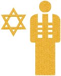 Rabbi Embroidery Design
