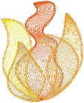 Flames #4 Embroidery Design