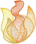 Mega Flames #4 Embroidery Design