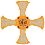 Mega St. Cuthbert's Cross Embroidery Design