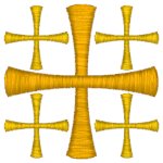 Machine Embroidery Design: Mega Jerusalem Cross #7