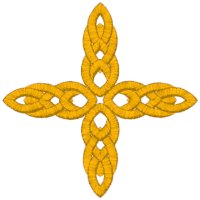Machine Embroidery Design: Mega Knotted Cross