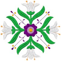 Machine Embroidery Design: Mega Vintage Ecclesiastical Design 852