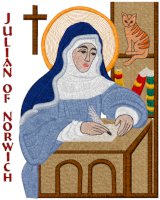 Julian of Norwich Icon Embroidery Design