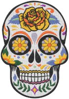 Mega Sugar Skull #1 Embroidery Design
