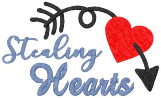 Machine Embroidery Design: Stealing Hearts